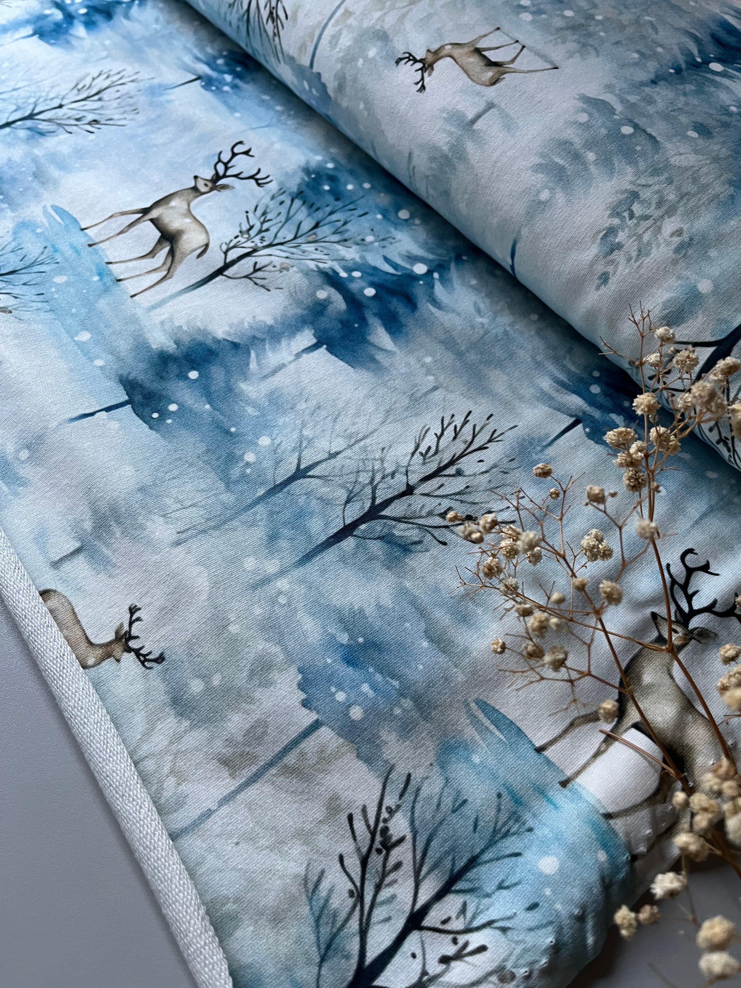 Hirsch in einer Winterlandschaft  Wintervorbestellung